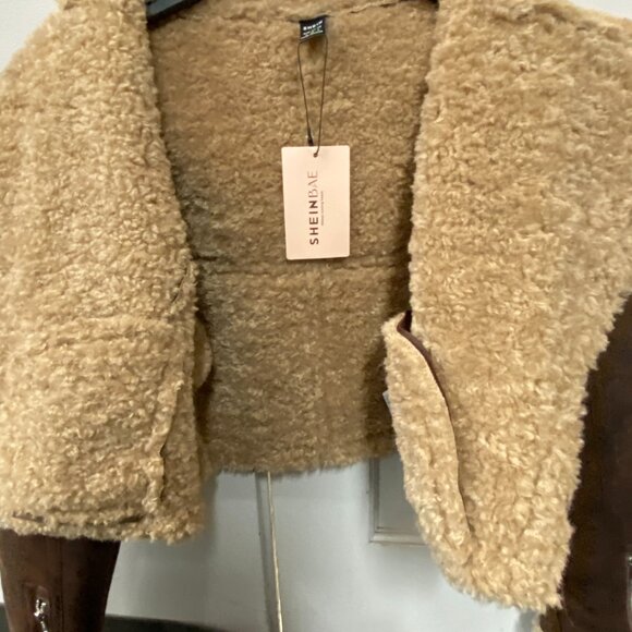 Super Cute! Shein Bae Faux  Leather Jacket size S - Picture 7 of 10